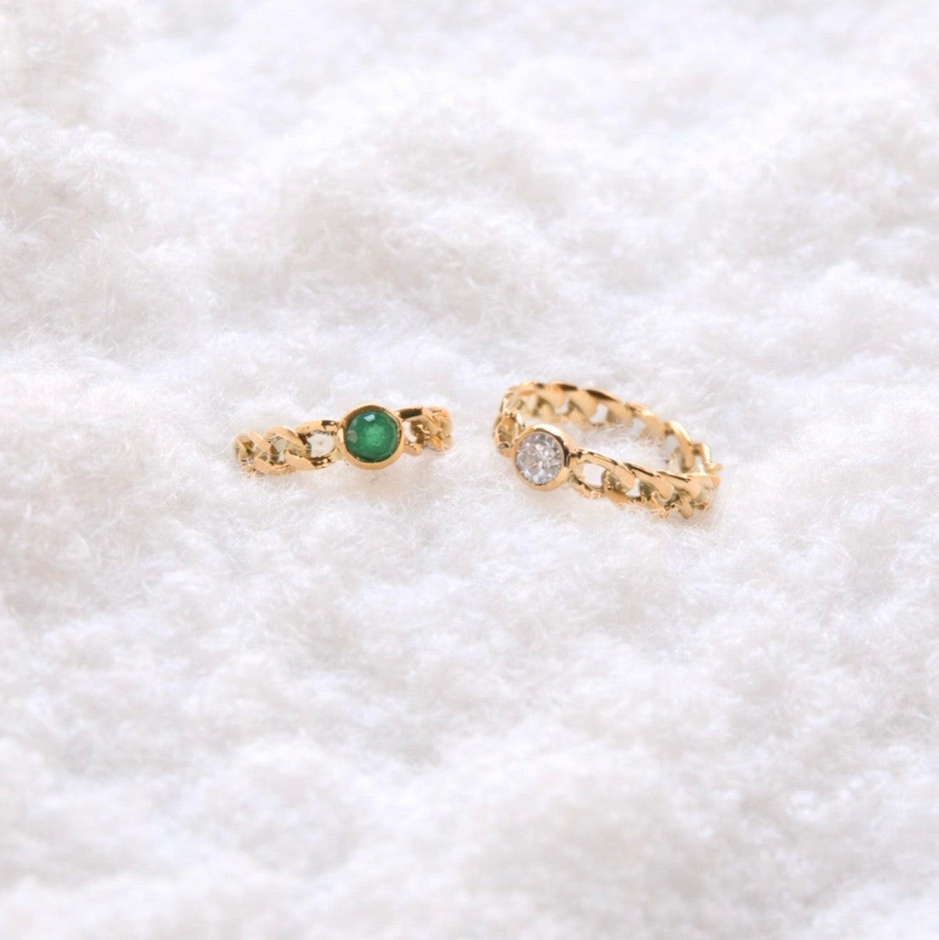 THE CHAIN RING W DIAMOND