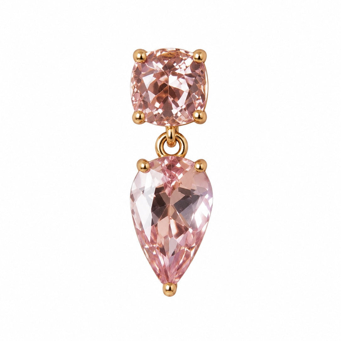 DIVINE MORGANITE DROP EARRINGS